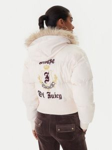 Juicy Couture Kurtka zimowa JCOIJ225557 Różowy Oversize. Czerwone kurtki Juicy Couture, na zimę, l, bez wzorów, z syntetyku, bez kaptura. Za 579,99 zł.