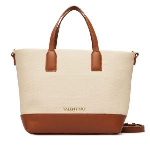 Torebka Valentino. Brązowe shopper bag Valentino, bez wzorów, bez dodatków. Za 549,99 zł.