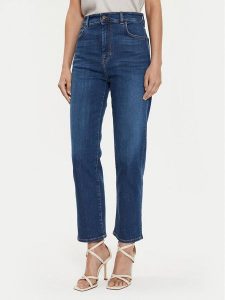 Weekend Max Mara Jeansy Cesy 2425186031 Niebieski Tapered Leg. Niebieskie jeansy Weekend Max Mara, bez wzorów, z bawełny. Za 389,99 zł.