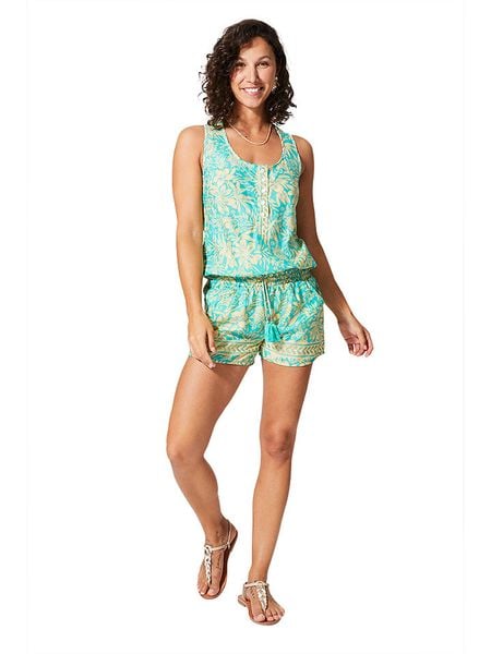 Ipanima Kombinezon w kolorze turkusowym rozmiar: 38/40. Niebieskie kombinezony Ipanima, bez wzorów, klasyczne, bez kołnierzyka, bez ramiączek. Za 88,23 zł.