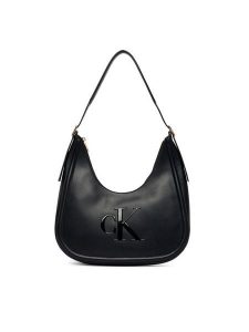 Calvin Klein Torebka Bold Ck Crescent Bag LV04F3427G Czarny. Czarne torebki klasyczne Calvin Klein, bez wzorów, ze skóry, bez dodatków. Za 529,99 zł.