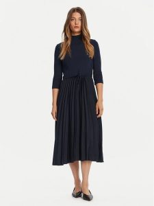 Tommy Hilfiger Sukienka codzienna WW0WW46138 Granatowy Slim Fit. Niebieskie kombinezony TOMMY HILFIGER, s, bez wzorów, z syntetyku, bez kołnierzyka, bez ramiączek. Za 489,99 zł.