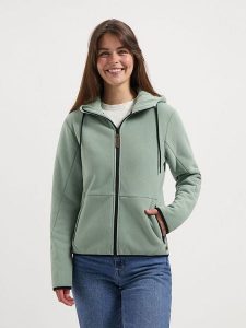 TRAVELIN' Bluza "Kirsten" w kolorze zielonym rozmiar: 3XL. Zielone bluzy Travelin', xl, bez wzorów, bez kaptura. Za 217,99 zł.