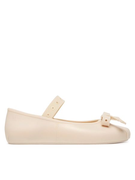 Melissa Baleriny Sophie Crush Ad 37836 Beżowy. Brązowe balerinki Melissa, bez wzorów, z tworzywa sztucznego, bez obcasa, bez zapięcia. Za 358,99 zł.