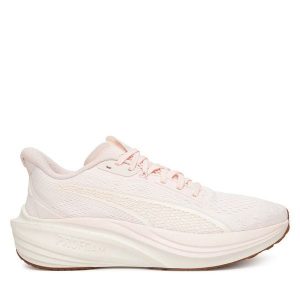 Buty do biegania Puma. Czerwone buty sportowe Puma, bez wzorów, bez zapięcia, do biegania. Za 239,99 zł.
