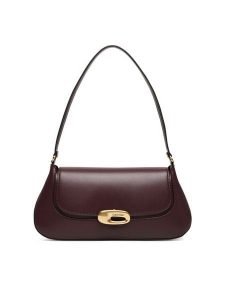 Calvin Klein Torebka Hardware Flap Shoulder Bag LV04F3146G Bordowy. Czerwone torebki klasyczne Calvin Klein, bez wzorów, ze skóry, bez dodatków. Za 519,99 zł.
