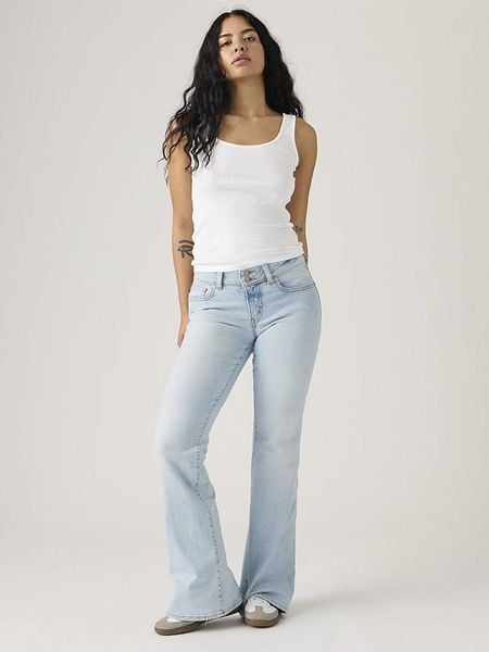 Levi's Dżinsy - Flared fit - w kolorze błękitnym rozmiar: W31/L34. Niebieskie jeansy Levi's®, z aplikacjami. Za 219,95 zł.