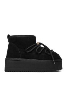 DeeZee Śniegowce W23Q11482 Czarny. Czarne buty zimowe DeeZee, z materiału, bez obcasa, bez zapięcia. Za 349,99 zł.