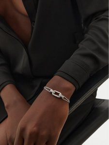 Guess Bransoletka JUBB04 581JW Srebrny. Szare bransoletki Guess, metalowe. Za 239,99 zł.