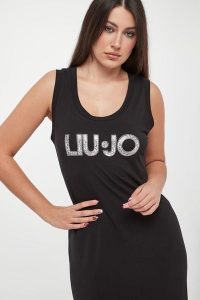 Sukienka damska z logo LIU JO. Sukienki Liu Jo, xs, bez wzorów, bez kołnierzyka, bez ramiączek. Za 469,00 zł.