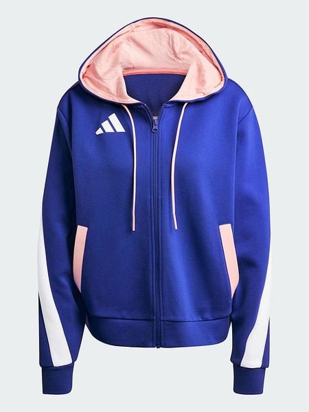 Adidas Bluza "Team France" w kolorze granatowym rozmiar: L. Niebieskie bluzy ADIDAS, l, bez wzorów, bez kaptura. Za 157,32 zł.