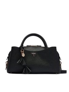 Guess Torebka Danielle HWZG22 27050 Czarny. Czarne kuferki Guess, z aplikacjami, ze skóry, bez dodatków. Za 584,99 zł.