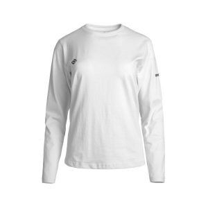 BRIANES Damska koszulka z długim rękawem i okrągłym dekoltem, casualowa. Białe koszule nocne Izas, bez wzorów, bez ramiączek. W wyprzedaży za 139,09 zł.