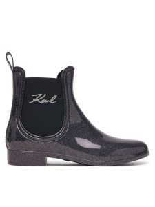 KARL LAGERFELD Kalosze KL94775S Fioletowy. Fioletowe kalosze KARL LAGERFELD, bez wzorów, z syntetyku. Za 439,99 zł.