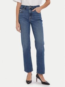 Calvin Klein Jeans Jeansy LV047D743G Niebieski Straight Fit. Niebieskie jeansy Calvin Klein Jeans, bez wzorów, z bawełny. Za 459,99 zł.