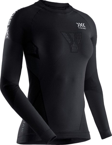 Koszulka damska termoaktywna z długim rękawem X-BIONIC INVENT 4.0. Czarne koszule nocne X BIONIC, bez wzorów, z dzianiny, bez ramiączek. Za 375,15 zł.