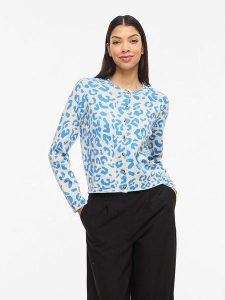 Vila Kardigan "Vimayas" w kolorze błękitnym rozmiar: L. Niebieskie kardigany Vila, z materiału. Za 114,71 zł.