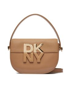 DKNY Torebka Echo Sm Flap Cbody R42EKE28 Brązowy. Brązowe torebki klasyczne DKNY, bez wzorów, ze skóry, bez dodatków. Za 639,99 zł.