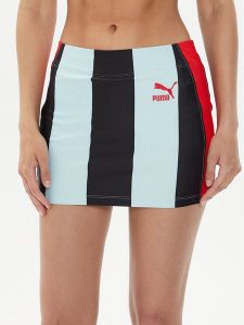 Puma Spódnica mini DUA LIPA 671256 Kolorowy Slim Fit. Spódnice Puma, l, bez wzorów, z syntetyku, mini. Za 179,99 zł.