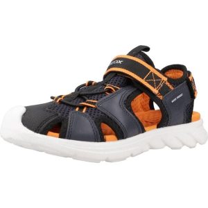 Sandały GEOX SANDAL AIRADYUM F Niebieski. Niebieskie sandały Geox, bez wzorów, z syntetyku, bez obcasa, bez zapięcia. Za 178,99 zł.