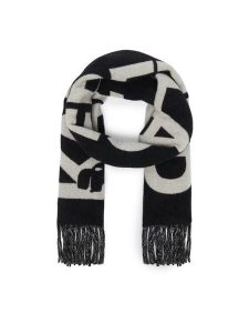 KARL LAGERFELD Szalik A4W33125 Czarny. Czarne rękawiczki KARL LAGERFELD, bez wzorów, z wełny. Za 649,99 zł.