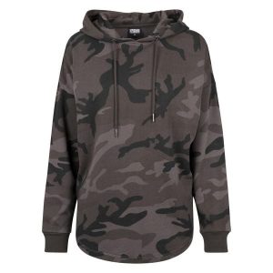 Bluza damska z kapturem Urban Classic Camo. Czarne bluzy Urban Classics, bez wzorów, z kapturem. Za 214,00 zł.