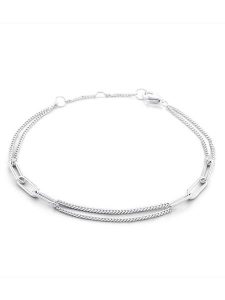 Eclat d'Argent Srebrna bransoletka rozmiar: onesize. Szare bransoletki Eclat d'Argent, srebrne. Za 118,56 zł.