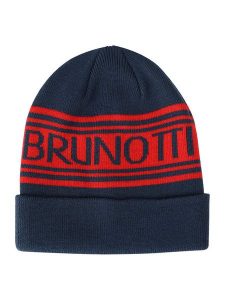 Brunotti Czapka "Tignes" w kolorze czerwono-granatowym rozmiar: onesize. Czerwone czapki Brunotti, z aplikacjami, ze splotem. Za 65,85 zł.