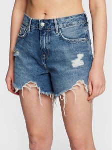 Pepe Jeans Szorty jeansowe Marly PL801009 Niebieski Regular Fit. Niebieskie szorty Pepe Jeans, bez wzorów, z bawełny. Za 239,00 zł.