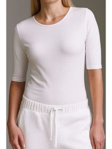 Cotton Candy Koszulka w kolorze białym rozmiar: M. Białe bluzki Cotton Candy, m, bez wzorów, bez kołnierzyka, bez ramiączek. Za 86,99 zł.