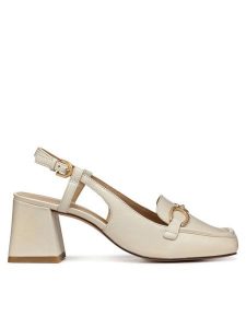 Geox Czółenka D Coronilla D55D1A 000TU C1122 Beżowy. Brązowe czółenka Geox, bez wzorów, ze skóry, bez obcasa, bez zapięcia. Za 309,99 zł.