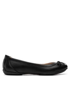 Geox Baleriny D Charlene B D02Y7B 000BC C9999 Czarny. Czarne balerinki Geox, bez wzorów, ze skóry, bez obcasa, bez zapięcia. Za 219,99 zł.
