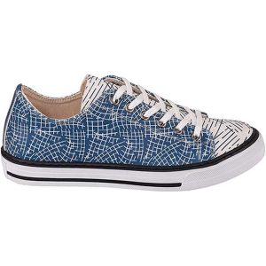 Streetfly Sneakersy w kolorze niebiesko-białym ze wzorem rozmiar: 40. Białe trampki Streetfly, bez wzorów, z materiału, bez zapięcia. Za 188,45 zł.