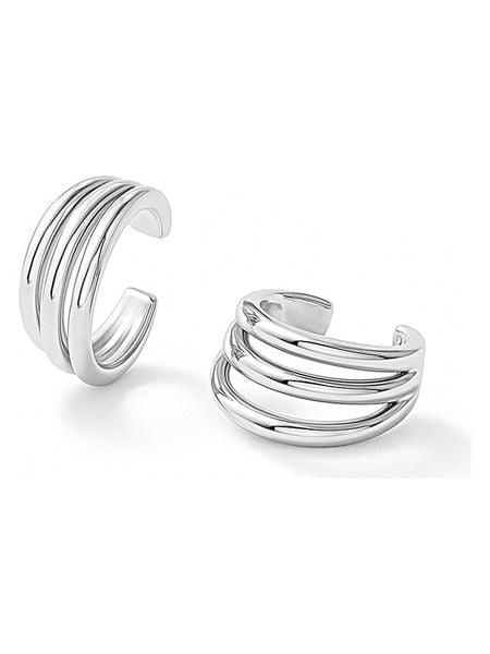 Eclat d'Argent Srebrne nausznice rozmiar: onesize. Szare kolczyki Eclat d'Argent, srebrne. Za 121,51 zł.