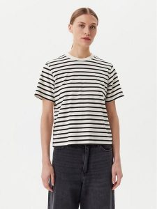 ONLY T-Shirt Livina 15272227 Beżowy Regular Fit. Brązowe t-shirty ONLY, xl, bez wzorów, z bawełny, bez kołnierzyka, bez ramiączek. Za 79,99 zł.