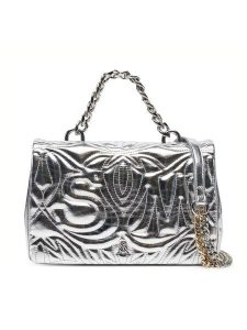 Steve Madden Torebka Bnotable SM13001564 Srebrny. Szare torebki wieczorowe Steve Madden, bez wzorów, ze skóry, bez dodatków. Za 359,99 zł.