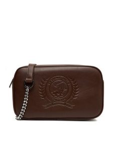 Beverly Hills Polo Club Torebka C-BHPC-L-010-08 Brązowy. Brązowe listonoszki Beverly Hills Polo Club, bez wzorów, z materiału, bez dodatków. Za 159,99 zł.