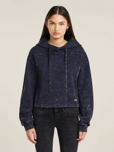 G-Star Bluza w kolorze granatowym rozmiar: XL. Niebieskie bluzy G-Star, xl, bez wzorów, z bawełny, z kapturem. Za 175,67 zł.