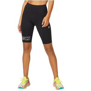 Spodenki sportowe damskie Asics Noosa Sprinter Short. Czarne spodenki sportowe ASICS, bez wzorów, z elastanu, sportowe. Za 129,99 zł.