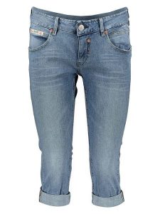 Herrlicher Rybaczki dżinsowe - Skinny fit - w kolorze niebieskim rozmiar: W25. Niebieskie rurki Herrlicher, ze skóry. Za 92,21 zł.