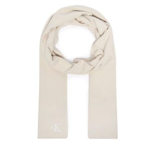 Szalik Calvin Klein. Białe szaliki Calvin Klein, bez wzorów. Za 209,99 zł.