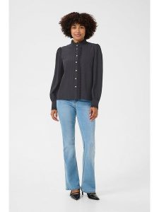 Cream Bluzka w kolorze czarnym rozmiar: 46. Czarne bluzki Cream, bez wzorów, bez kołnierzyka, bez ramiączek. Za 126,99 zł.