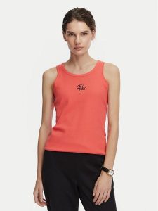 Beverly Hills Polo Club Top P-SS26W-TK550000 Koralowy Regular Fit. Pomarańczowe topy Beverly Hills Polo Club, s, bez wzorów, z bawełny, bez kołnierzyka, bez ramiączek. Za 58,99 zł.