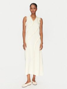 DAY BIRGER ÉT MIKKELSEN Sukienka codzienna Ryleigh DAY65243750 Écru Regular Fit. Sukienki DAY Birger et Mikkelsen, na co dzień, bez wzorów, z wiskozy, bez kołnierzyka, bez ramiączek, proste. Za 629,99 zł.