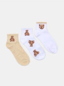 Skarpetki ze wzorkiem 3 pack - wielobarwny. Skarpetki Sinsay, bez wzorów. Za 12,99 zł.