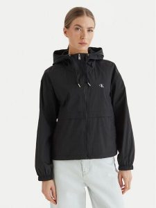 Calvin Klein Jeans Wiatrówka Essential LV047F507G Czarny Regular Fit. Czarne kurtki Calvin Klein Jeans, xs, bez wzorów, z jeansu, bez kaptura. Za 551,99 zł.