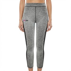 Damskie Legginsy Biegowe Stretch Kluczowe Cechy Model. Szare legginsy ELPLAYER, bez wzorów, z elastanu, długie. Za 64,00 zł.