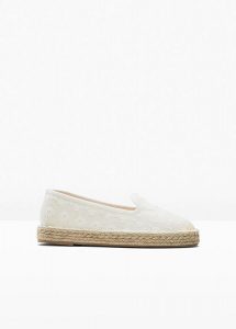 Espadryle. Brązowe balerinki bonprix, bez wzorów, bez obcasa. Za 114,99 zł.