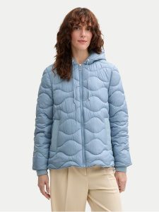Tom Tailor Kurtka puchowa 1044399 Błękitny Regular Fit. Niebieskie kurtki Tom Tailor, m, bez wzorów, z puchu, bez kaptura. Za 459,99 zł.