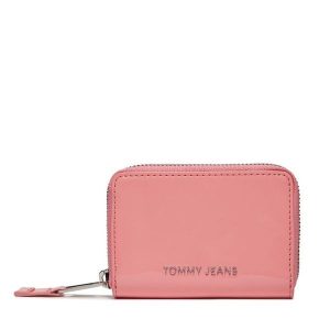 Portfel Tommy Jeans. Czerwone portfele Tommy Jeans, bez wzorów, z jeansu. Za 169,99 zł.